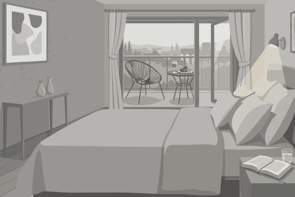 Apartment mit 1 Schlafzimmer - Radfahrpaket